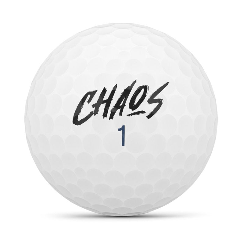Wilson CHAOS White Golf Balls 24 Pack - Maximum Distance & Control