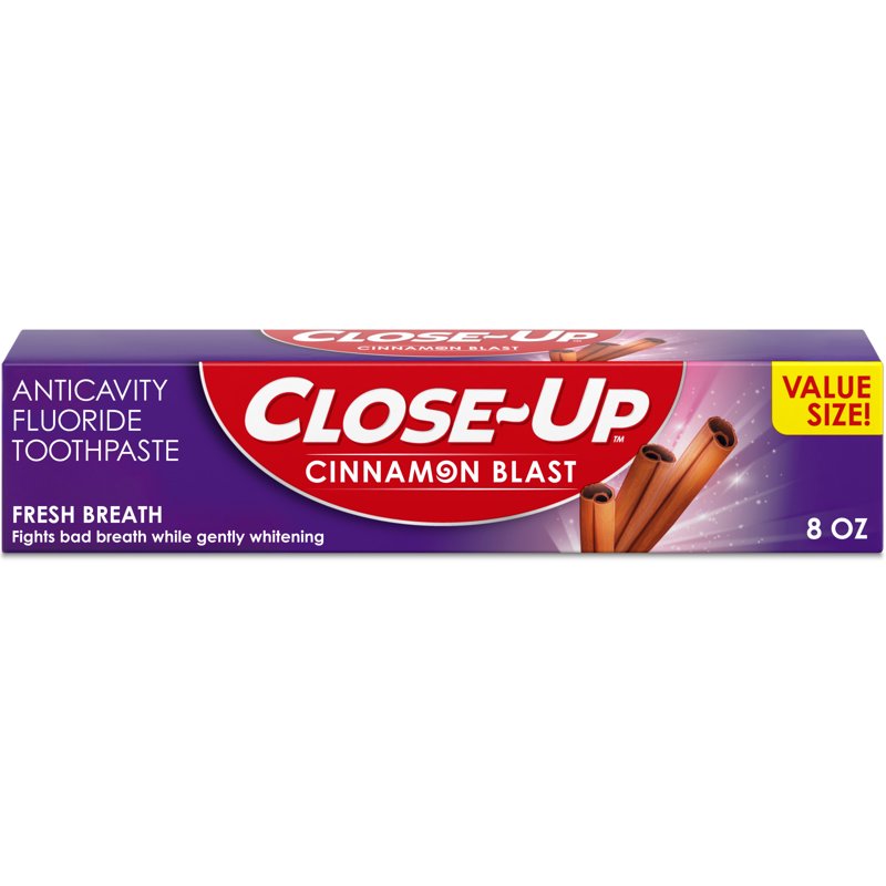 Cinnamon Flavored Anticavity Toothpaste Pack - Fluoride, 8 oz