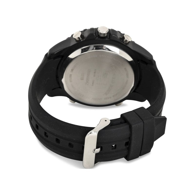 Men's Analog Watch with Black Rubber Strap - Casual Sport Style US9766WM