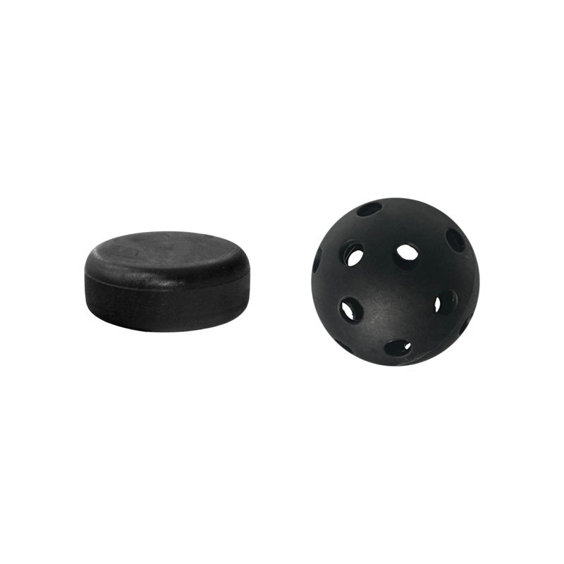 Hockey Stick Set with Puck & Ball - 2 Plastic Street & Mini Hockey Sticks