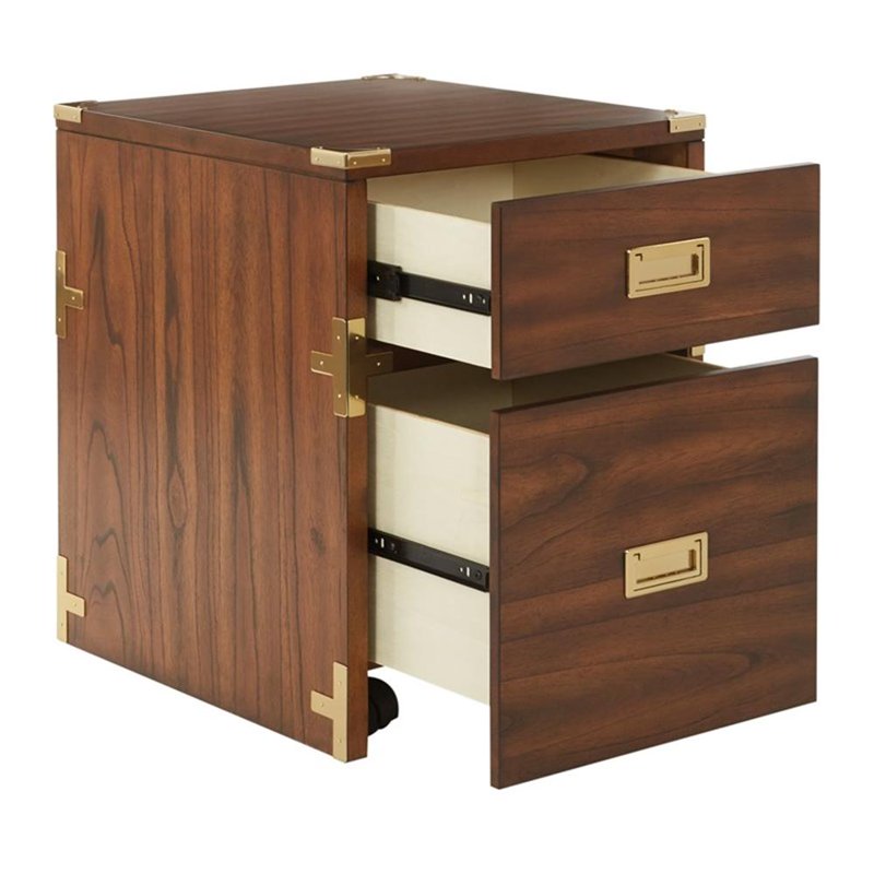 2 Drawer File Cabinet - Office Storage Organizer with Metal Hardware