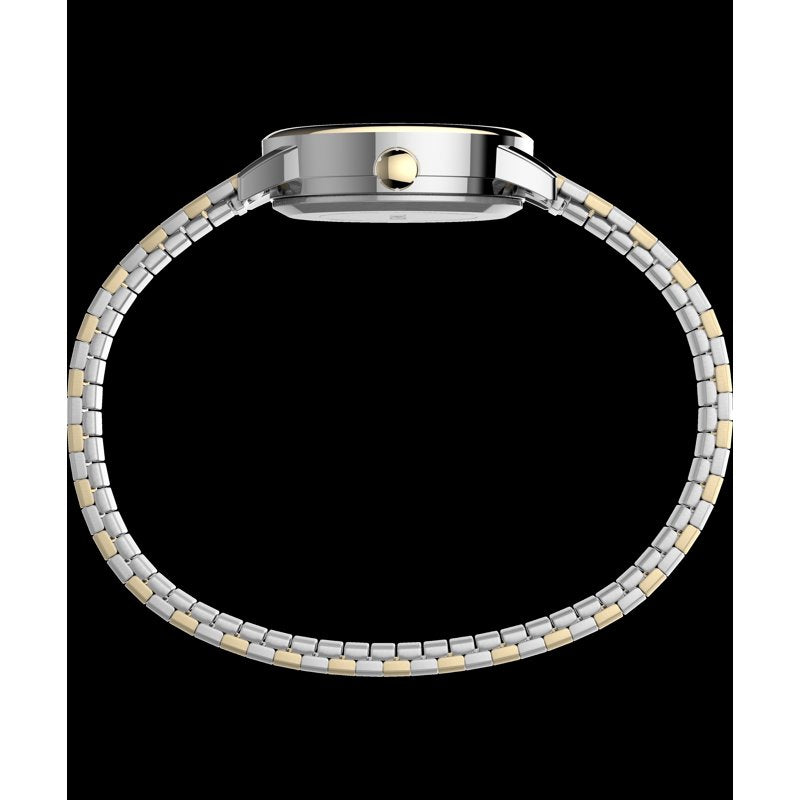 Timex Women's Easy Reader 25mm Watch with Two-Tone Case & White Dial