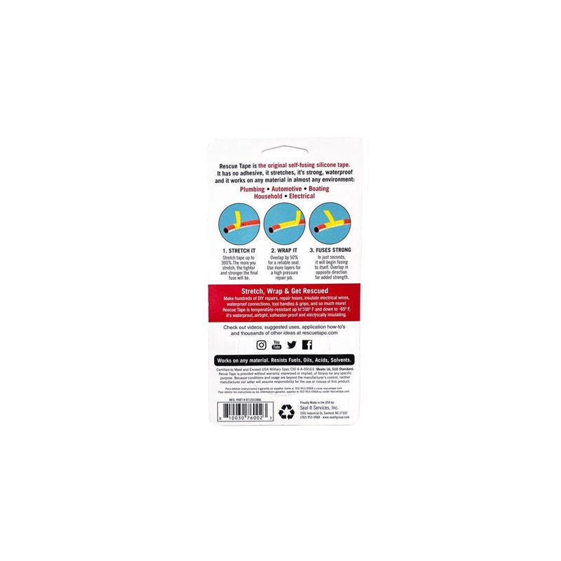 Self-Fusing Silicone Tape - Waterproof, Heat-Resistant, Emergency Repair
