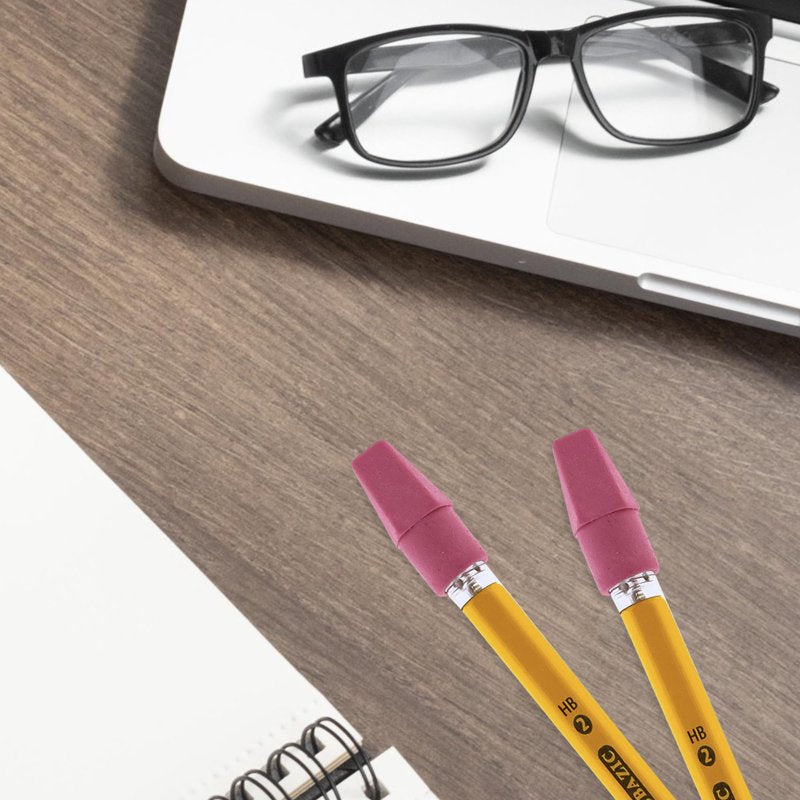 Pink Pencil Top Eraser Caps Latex-Free PVC-Free 12 Pack for Standard Pencils