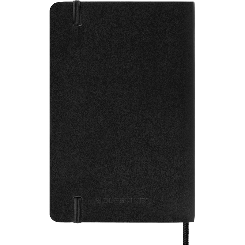Pocket Notebook - Classic Black Soft Cover, 3.5 x 5.5 inches, FSC-Certified Paper