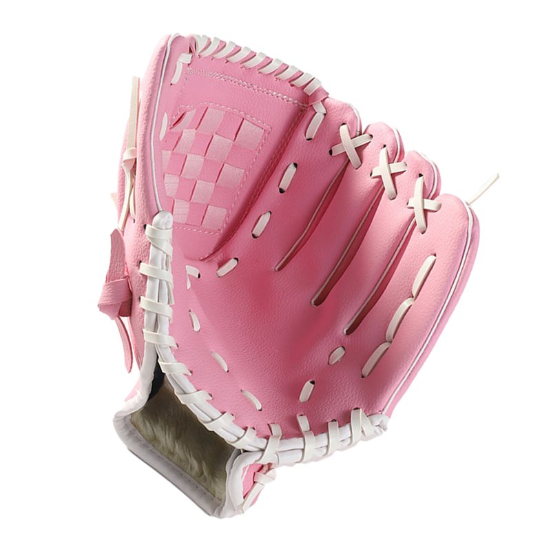 Kids Left Hand Baseball Glove Softball Glove for Youth Infielder Pink