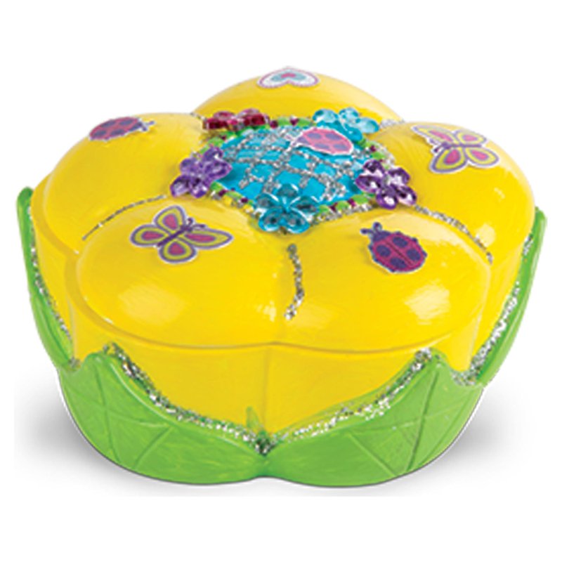 Kids Craft Kit Set with Treasure Boxes, Butterfly Bank & Art Supplies