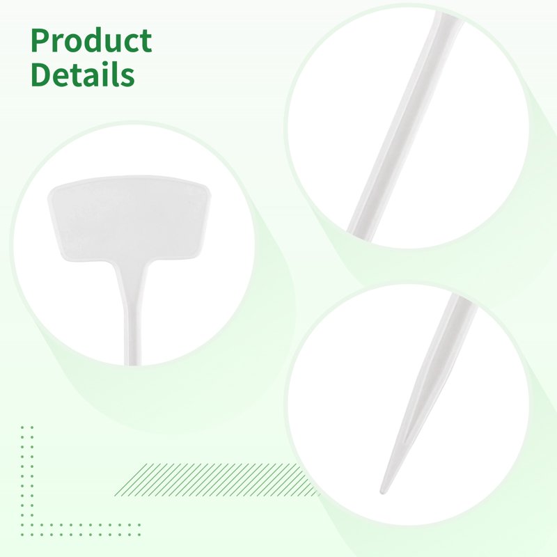 Large Waterproof Plastic Plant Markers 100PCS - Garden Labels for Outdoor Use