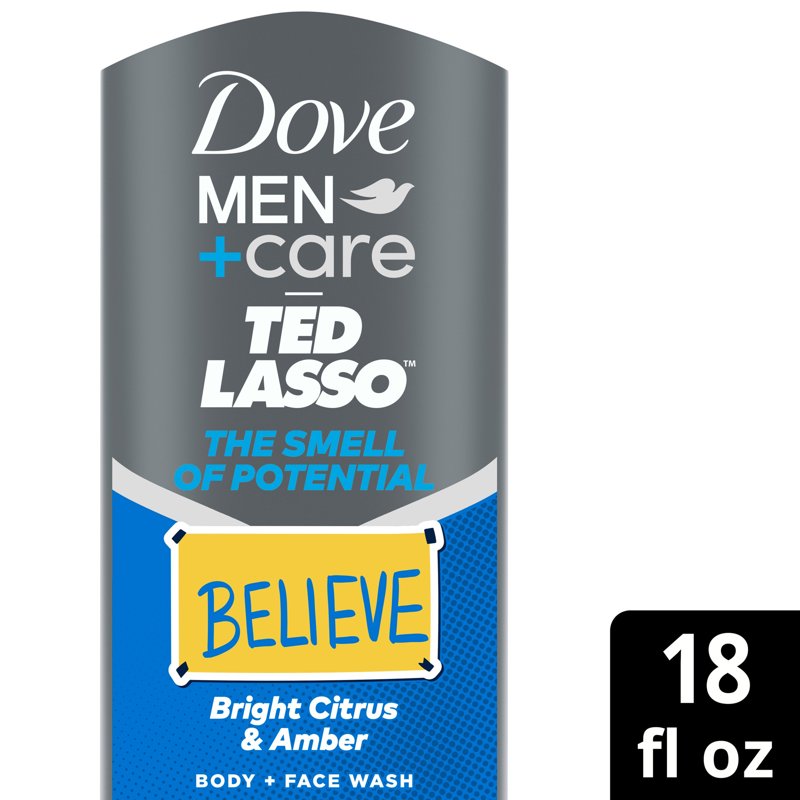 Dove Men+Care Limited Edition Ted Lasso Body & Face Wash - Hydrating 18 fl oz