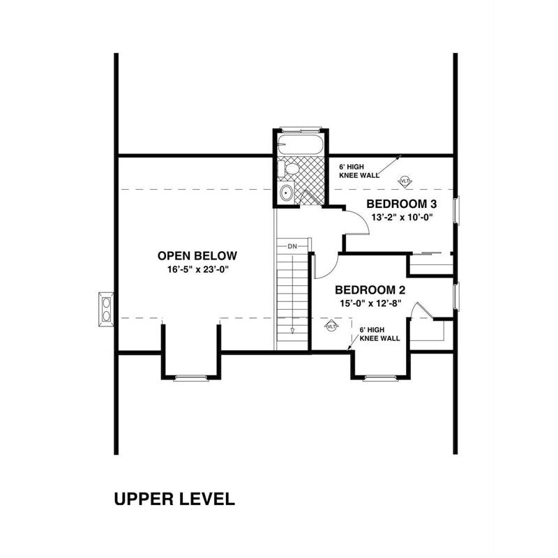 Architectural House Blueprints for Cottage Home with Basement - 5 Printed Sets