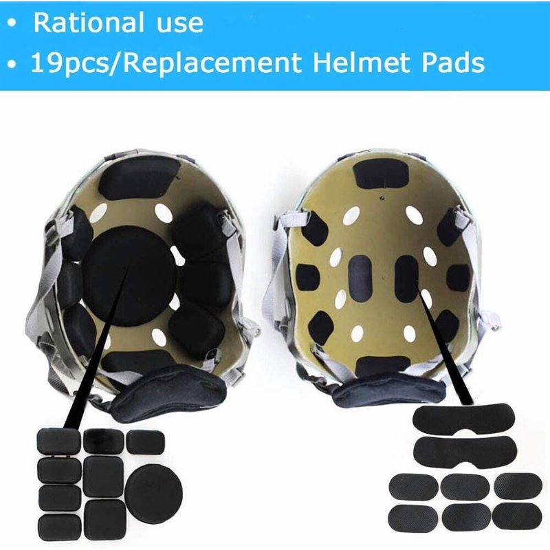 Helmet Foam Padding Kit for Fast/Mich/ACH/USMC Helmets - Replacement Comfort Set
