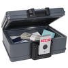 First Alert 0.17 Cu Ft Gray Fire-Resistant Safe with Key Lock