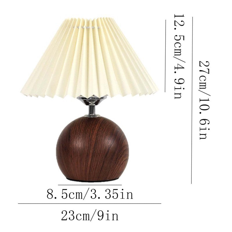 Brown Ceramic Table Lamp with USB, 3 Color Temp & Dimmable for Home Office Bedroom