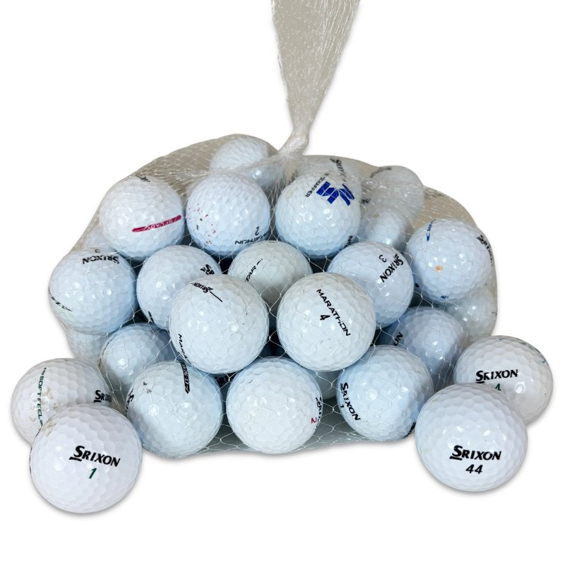 Recycled Srixon Golf Balls 3A/4A Grade White Bulk Pack for Practice & Play