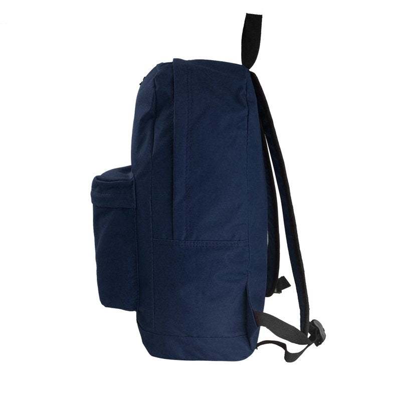 Unisex 18-Inch School Backpack with Padded Shoulder Straps, Navy