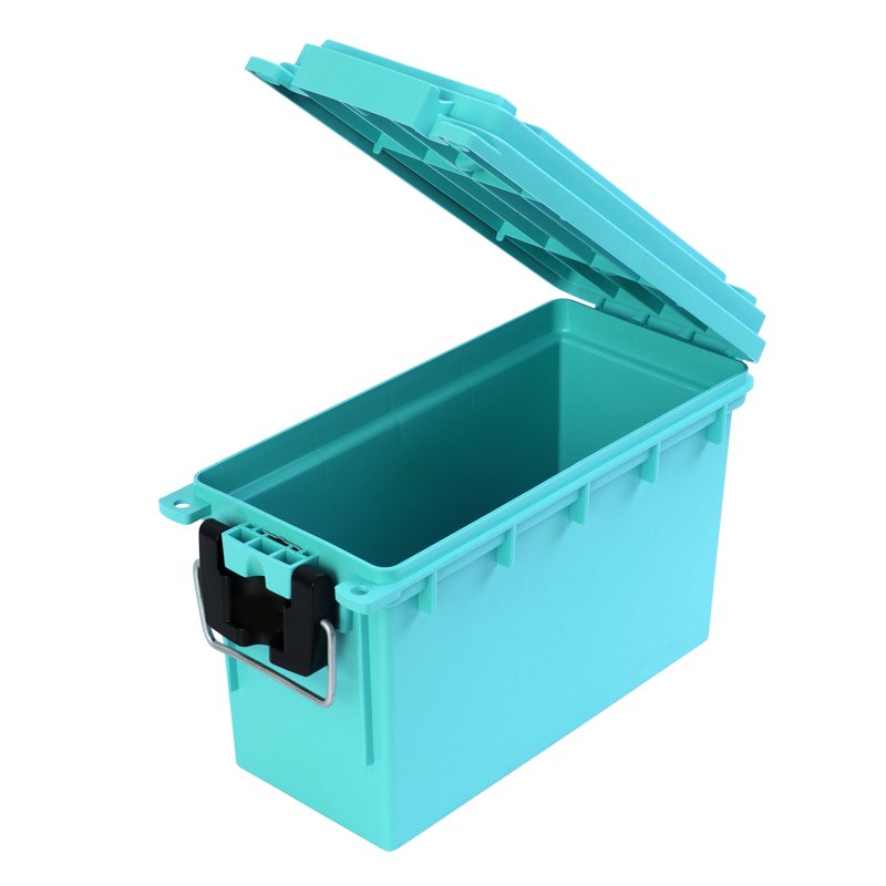 Stackable Craft Storage Box with Locking Lid - Water & Dust Resistant, Teal
