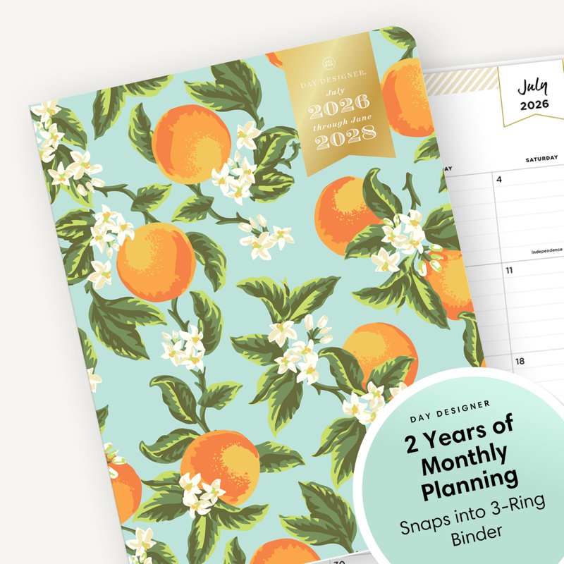 2026-2028 Monthly Academic Planner Calendar - 8.5x11 Flexible Cover