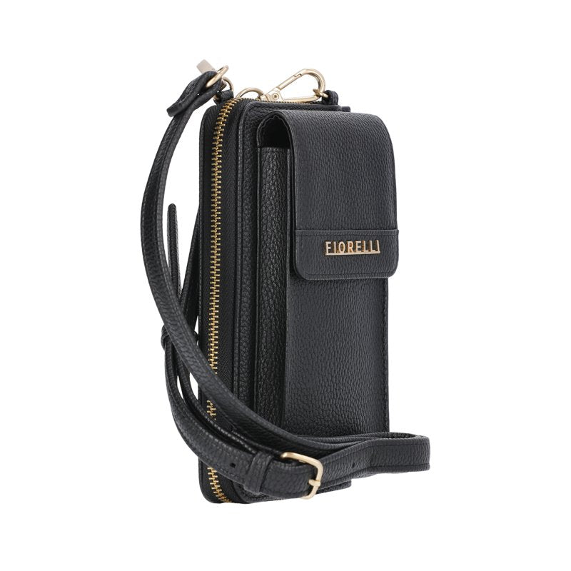 Women's Emery Cellie Wallet with Removable Crossbody Strap - Black & Hazelwood