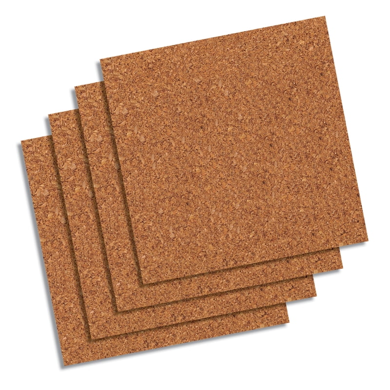 Natural Cork Tile 12x12 Frameless Pack - Sound Absorbing Wall Covering