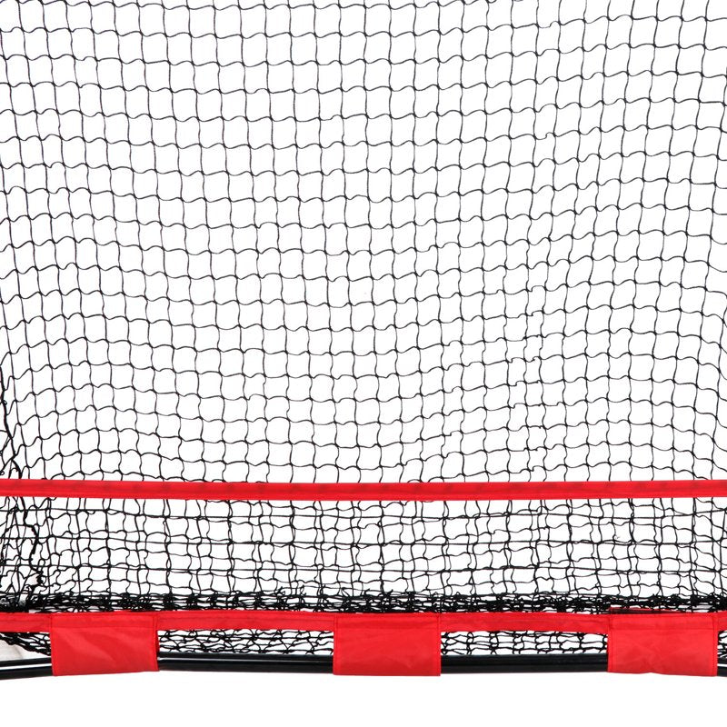 Portable Baseball & Softball Practice Net 5x5ft with Metal Frame & Carry Case