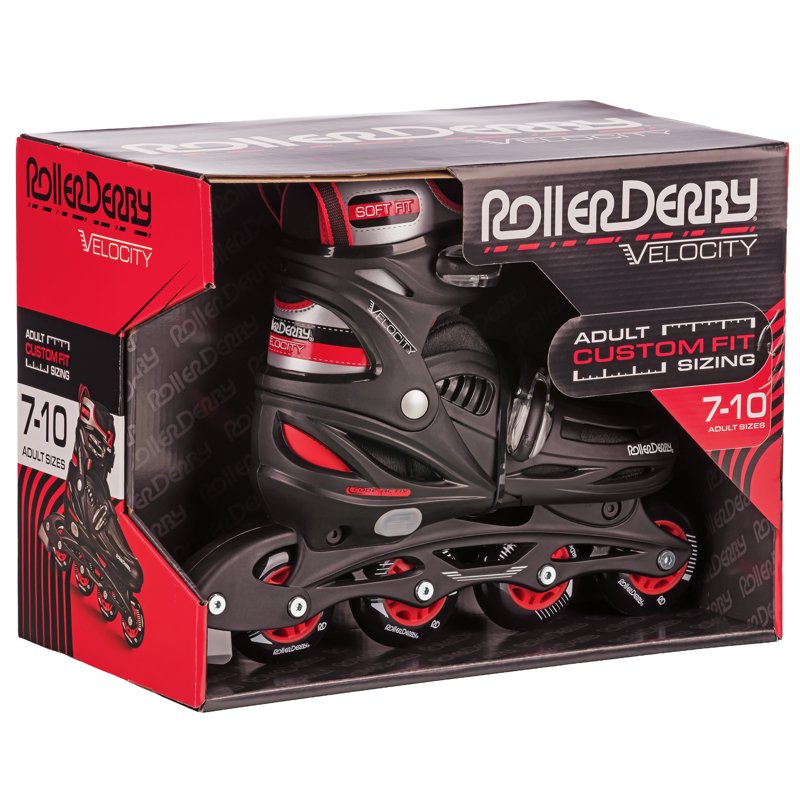 Adjustable Inline Skates for Adults & Teens Size 7-10 - Lightweight & Ventilated