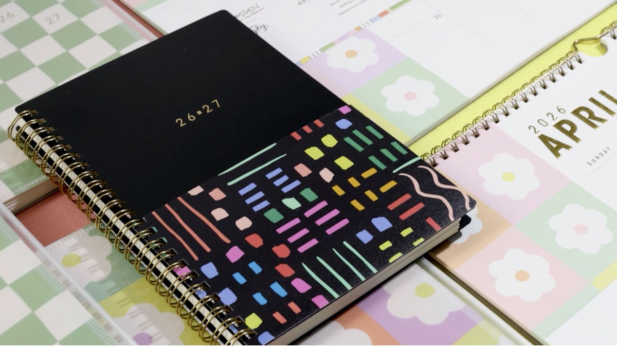 Academic Year Planner Calendar 15 Months Weekly & Monthly With Zip Pouch