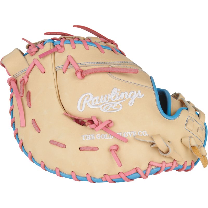 Rawlings Heart of the Hide 13-Inch First Base Softball Glove - Split Post Double Bar Web