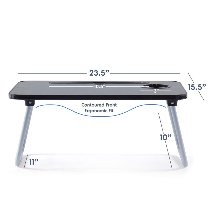 Lammaloe Foldable Lap Desk - Portable Laptop Table for Bed & Couch, Large (Variation L)