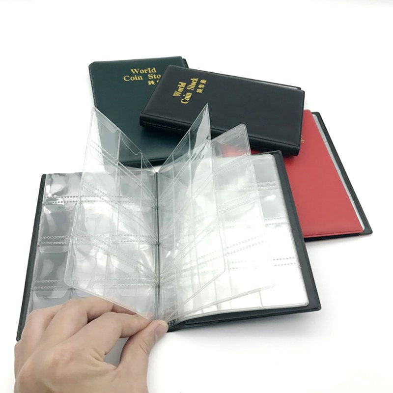120 Pockets Coin Album Collecting Book Coin Holder Storage Wallet