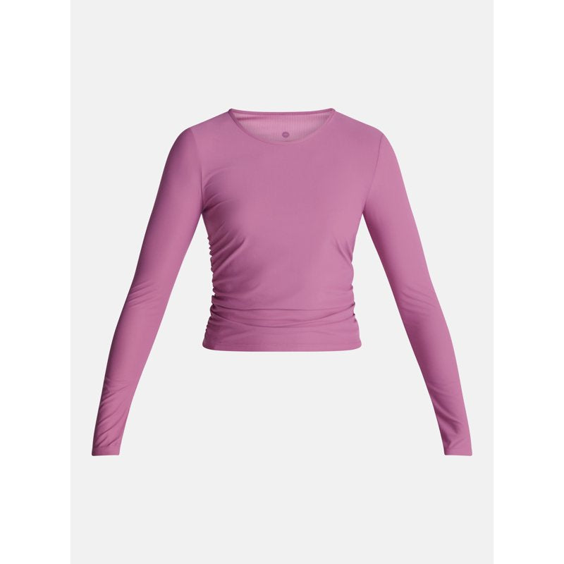 Women's Ruched Side Cinch Top - Activewear & Casual Pullover