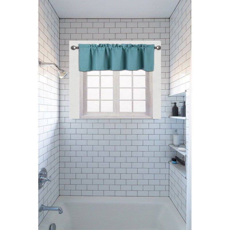 Blackout Window Valance 54x18 Inches - Modern Home Decor with Rod Pocket