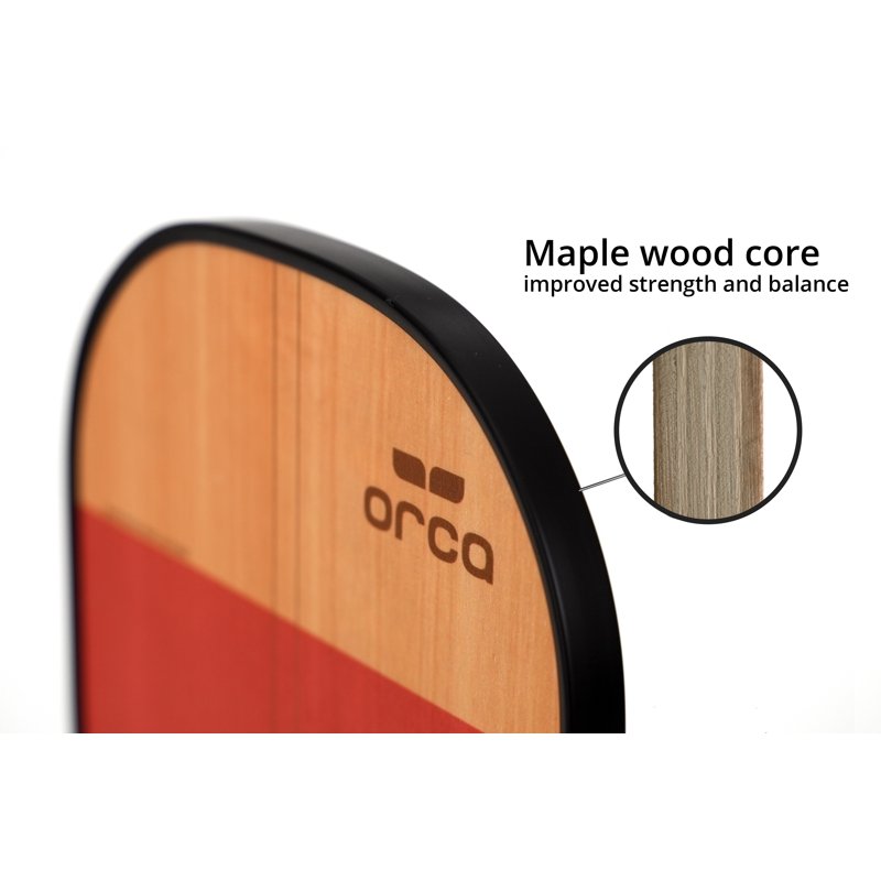 Echo Sports Series Wood Pickleball Paddle Set - Starter Edition 4-Pack by Orca (10 oz)