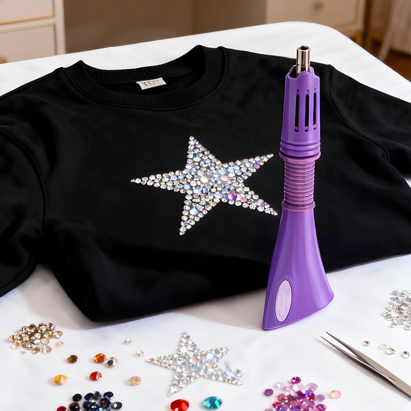 Bedazzler Kit with Rhinestones 7-in-1 Hot-Fix Tool for Jewelry & Crafts