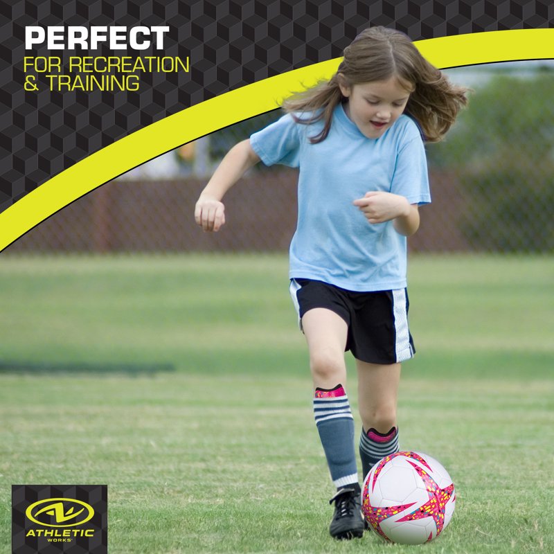 Athletic Works XS Kids Soccer Shin Guards - Pink/Black, PP Shell, Adjustable
