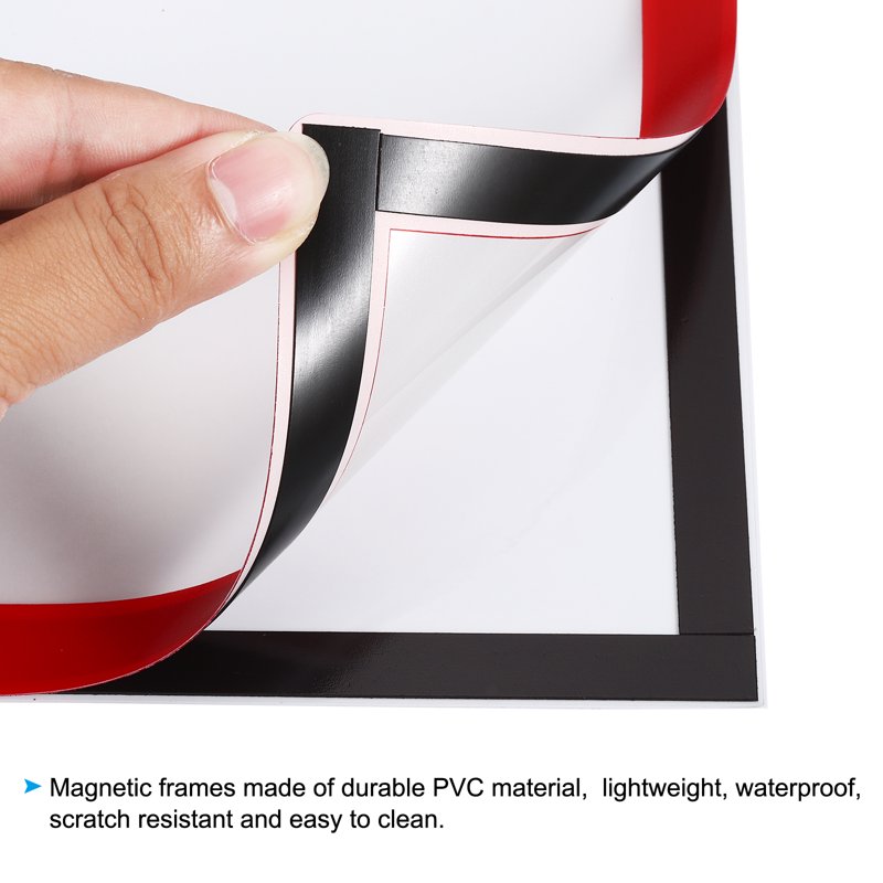 Magnetic Picture Frame Set - Self-Adhesive Refridge Photo Holders for Wall or Surface