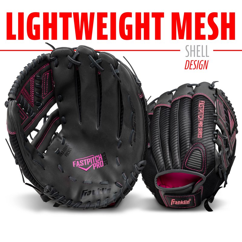 Youth Fastpitch Softball Glove 12 Inch Pink Right Hand Throw Windmill Series