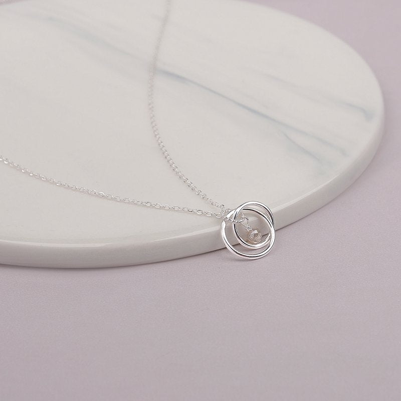 Sterling Silver Pregnancy Necklace for Expecting Moms Baby Shower Gift