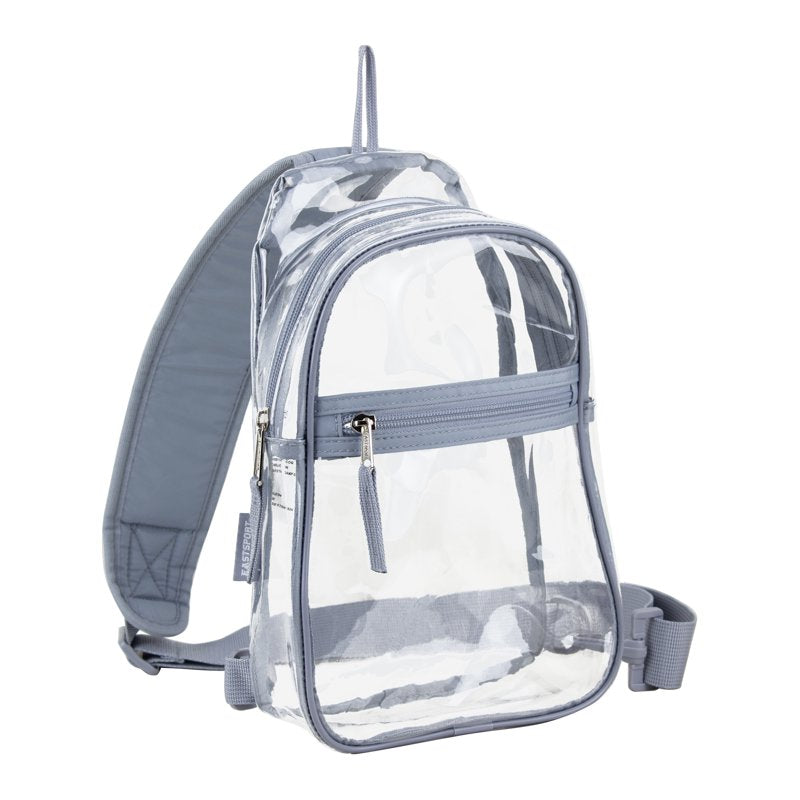 Unisex Clear Sling Bag - Stadium Approved, Durable & Adjustable Strap