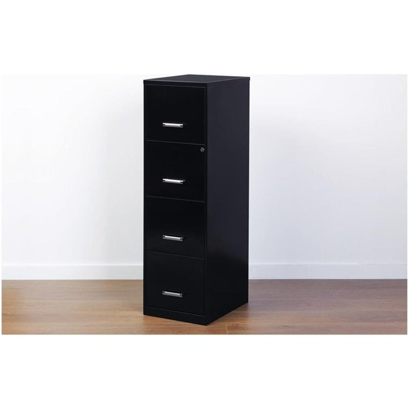Vertical Metal Filing Cabinet 4 Drawers Lockable Pre-Assembled Office Storage