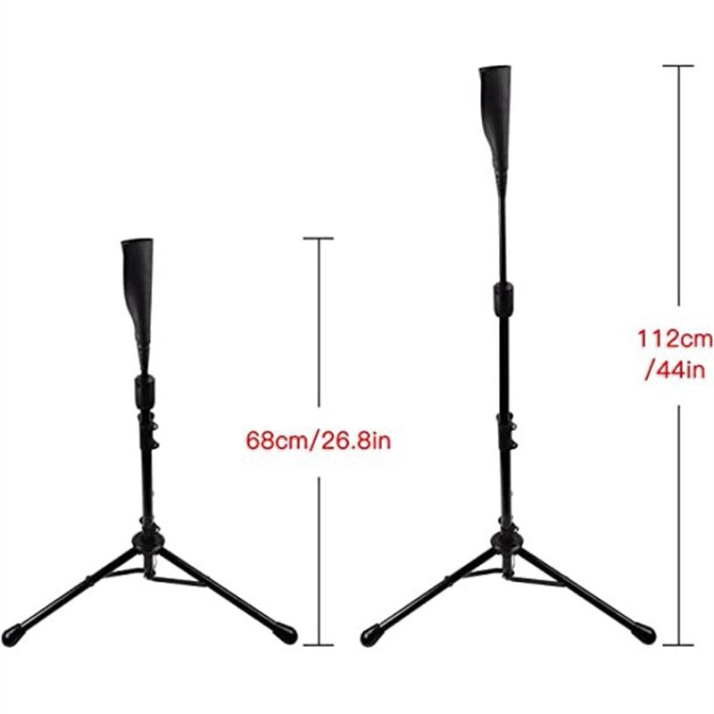 Adjustable Baseball & Softball Batting Tee for Hitting Practice - Portable Stand, 26.8-44 Inches