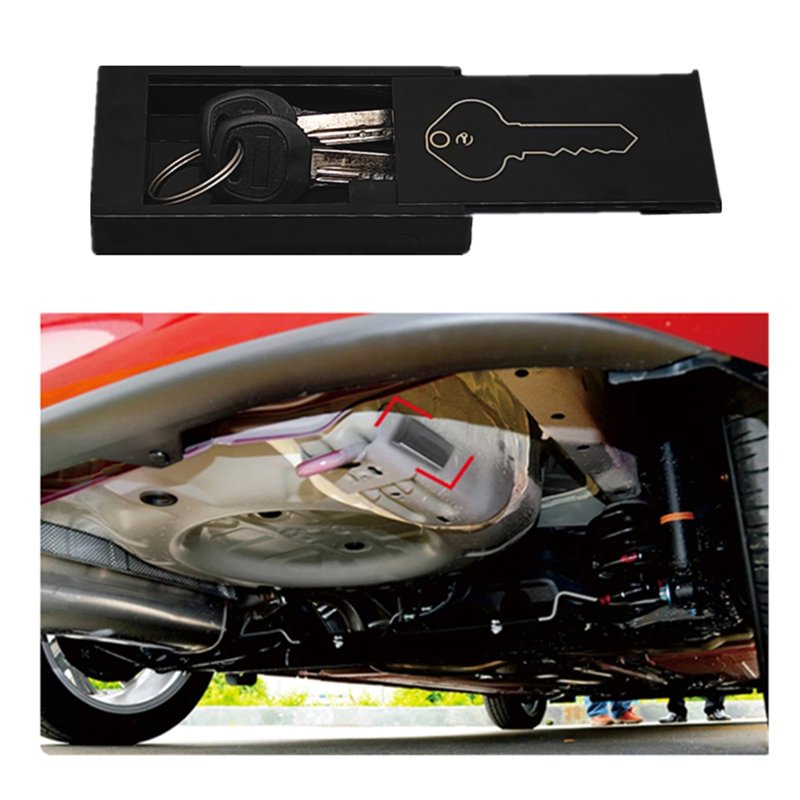 Magnetic Key Holder Box - Rust-Resistant Outdoor Key Safe with Strong Magnets