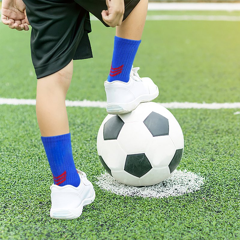 Kids Athletic Sports Socks - Basketball, Soccer & More - 6 Pairs