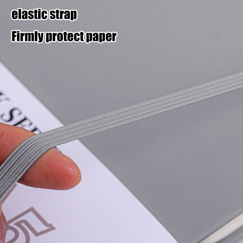 Lined Hardcover Notebook for Journaling and Note Taking - 200 Pages, A5 Size, Leather Cover with Pen Holder, Various Colors