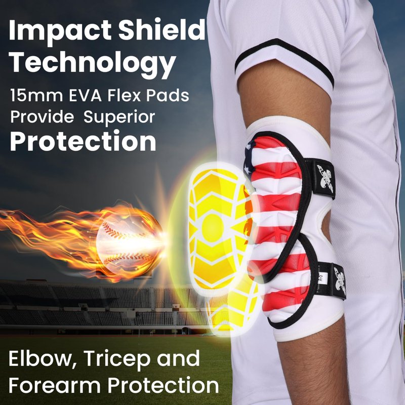 Baseball & Softball Elbow Guard with Adjustable Straps Youth & Adult