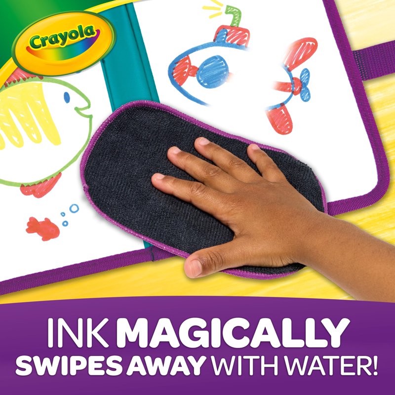 Crayola Reusable Color & Erase Drawing Board for Kids - Portable & Washable