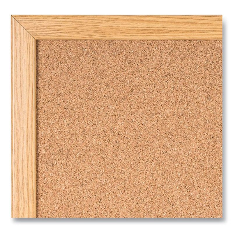 Cork Bulletin Board 35.4 W x 23.64 H Wall-Mount Classroom & Office Use