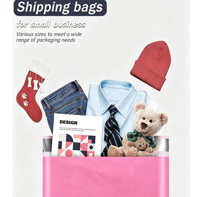 Large Waterproof Poly Mailers - Self-Sealing Shipping Bags for Clothing & Business