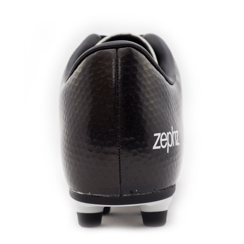 zephzWide Traxx Soccer Cleat White/Black 12EE - EE Width