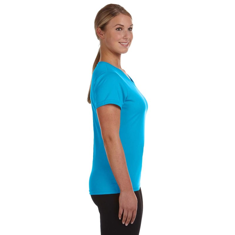 Ladies NexGen Wicking Tee - Augusta Sportswear, Power Blue, 3XL
