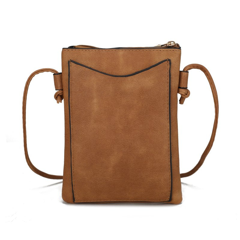 Crossbody Bag for Women - Vegan Leather with Silver Accents, Multiple Colors